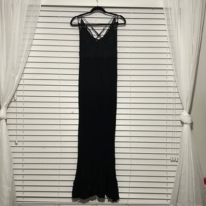 Large black maxi dress